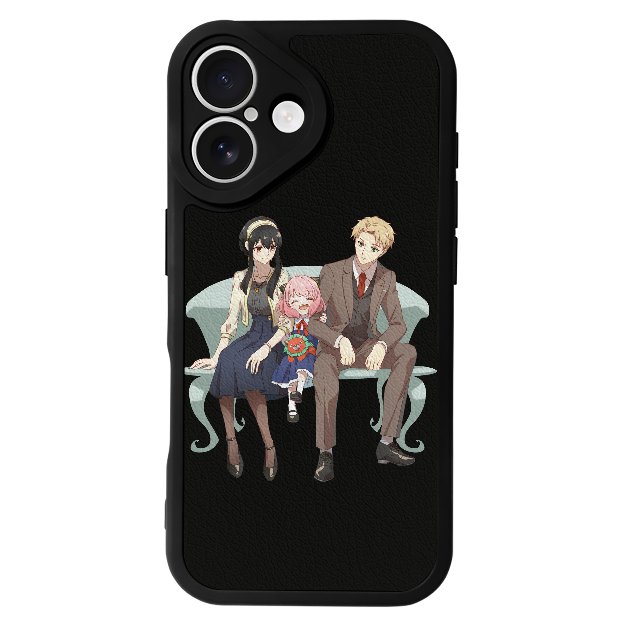 （画像用） SPY×FAMILY间谍家家酒 【iPhone 16シリーズ対応】シリコンスマホケース（レザー調） 材質：シリコン